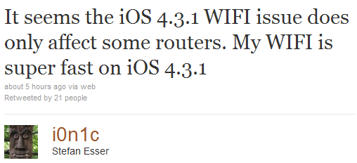 WiFi Problem After 4.3.1 jailbreak Fixed