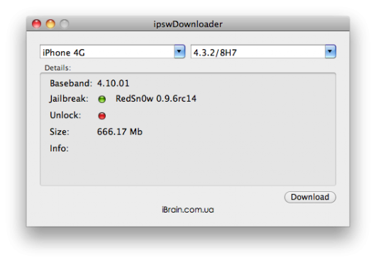 ipswDownloader App to Download iOS Firmware IPSW Files