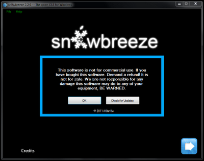 Sn0wbreeze 2.5 - 4.3.1 Jailbreak iPhone 4G, 3GS / iPod Touch 4G, 3G / iPad