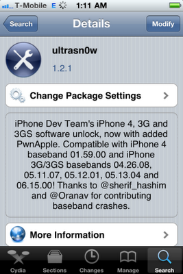Ultrasn0w 1.2.1 Unlock For iPhone 4 & iPhone 3GS On iOS 4.3.1 [Release Tonight]